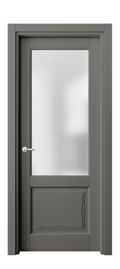 Межкомнатная дверь Toscana Elegante 6322 Бук классический серый Сатинированное стекло Цена 73439 ₽ | Volhovec