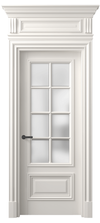 Межкомнатная дверь Antique 7316 Бук пудровый белый Сатинированное стекло Цена 7040 AZE | Volhovec