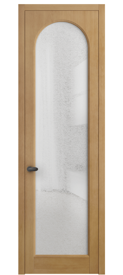 Межкомнатная дверь Палаццо 6804 Бук натуральный матовый Фактурное стекло "Лёд", триплекс Цена 127279 ₽ | Volhovec