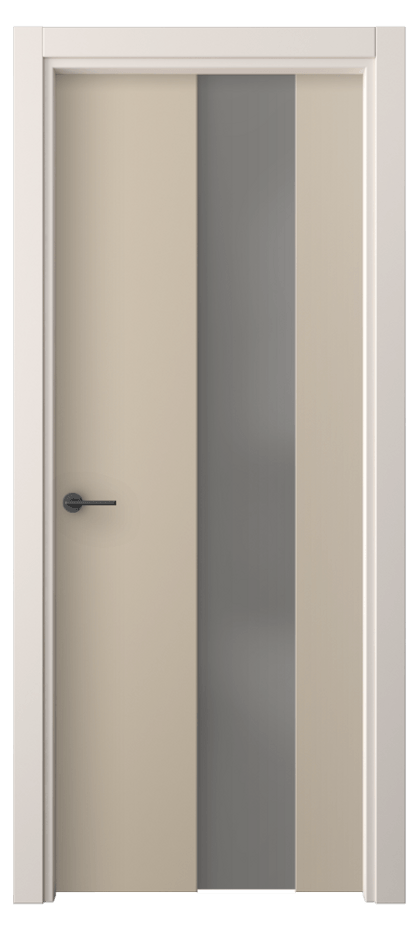 Межкомнатная дверь Freedom 4226 ПЭТ серо-коричневый  Сатинированное серое стекло, триплекс Цена 30799 ₽ | Volhovec