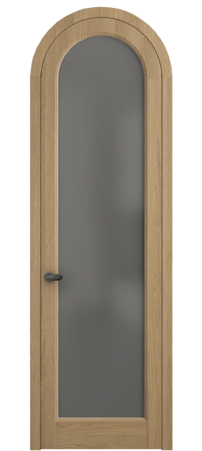 Межкомнатная дверь Palazzo 6814 Дуб соломенный матовый Сатинированное серое стекло, триплекс Цена 206349 ₽ | Volhovec