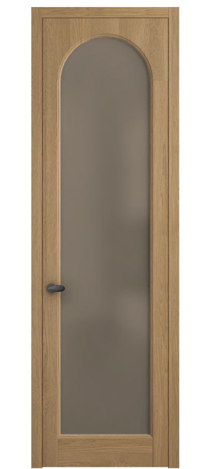 Межкомнатная дверь Palazzo 6804 Дуб пшеничный матовый Сатинированное бронзовое стекло, триплекс Цена 148229 ₽ | Volhovec