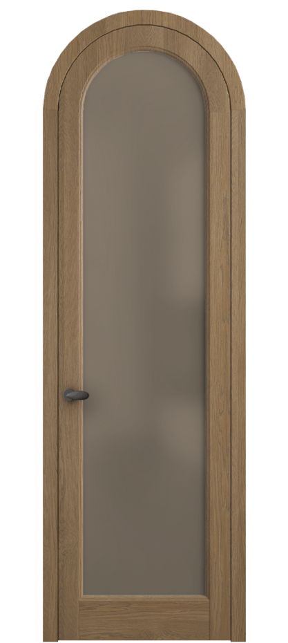 Межкомнатная дверь Palazzo 6814 Дуб мускатный матовый Сатинированное бронзовое стекло, триплекс Цена 206349 ₽ | Volhovec