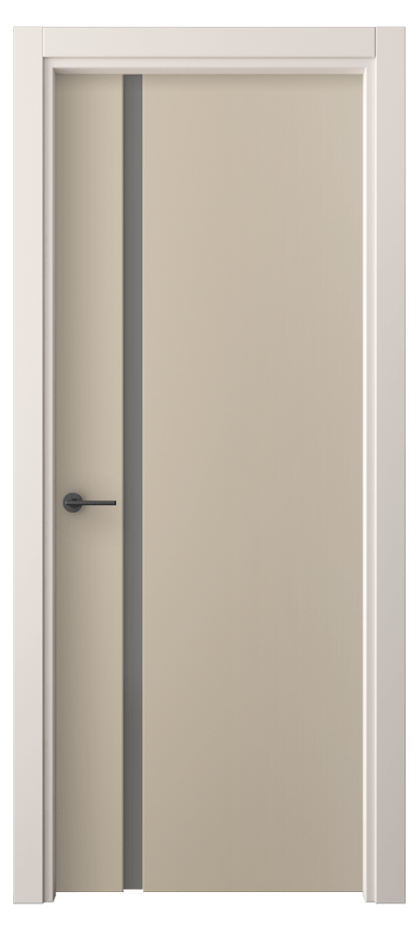 Межкомнатная дверь Фридом 4222 ПЭТ серо-коричневый  Сатинированное серое стекло, триплекс Цена 33099 ₽ | Volhovec