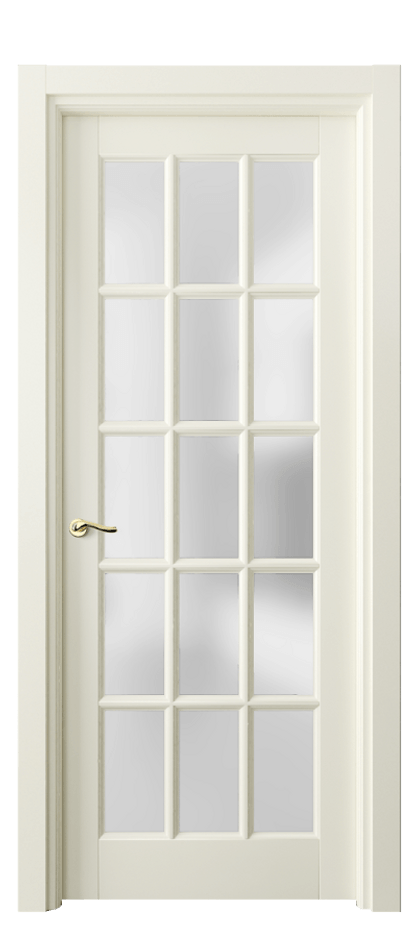 Межкомнатная дверь Лигнум 0708 Матовый молочно-белый Сатинированное стекло Цена 115299 ₽ | Volhovec