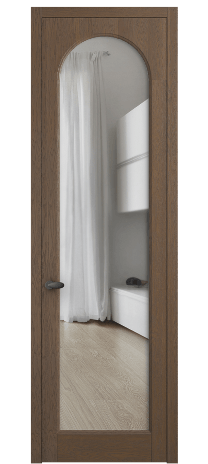 Межкомнатная дверь Палаццо 6804 Дуб туманный матовый Прозрачное стекло Цена 152529 ₽ | Volhovec