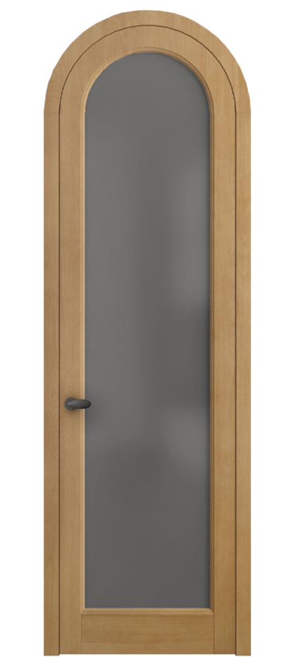 Межкомнатная дверь Palazzo 6814 Бук натуральный матовый Сатинированное серое стекло, триплекс Цена 171739 ₽ | Volhovec