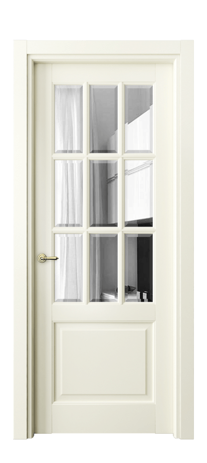 Межкомнатная дверь Тоскана Грильято 6312 Матовый молочно-белый Сатинированное стекло с фацетом Цена 116899 ₽ | Volhovec