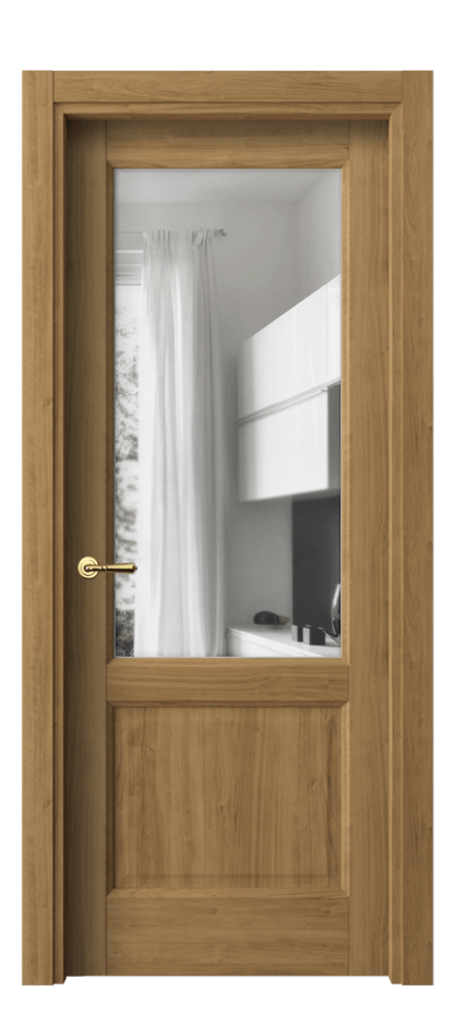 Межкомнатная дверь Галант 1422 Грецкий орех Прозрачное стекло Цена 31579 ₽ | Volhovec