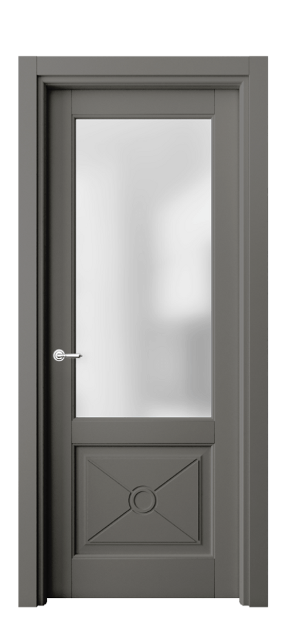 Межкомнатная дверь Toscana Litera 6362 Бук классический серый Сатинированное стекло Цена 80319 ₽ | Volhovec