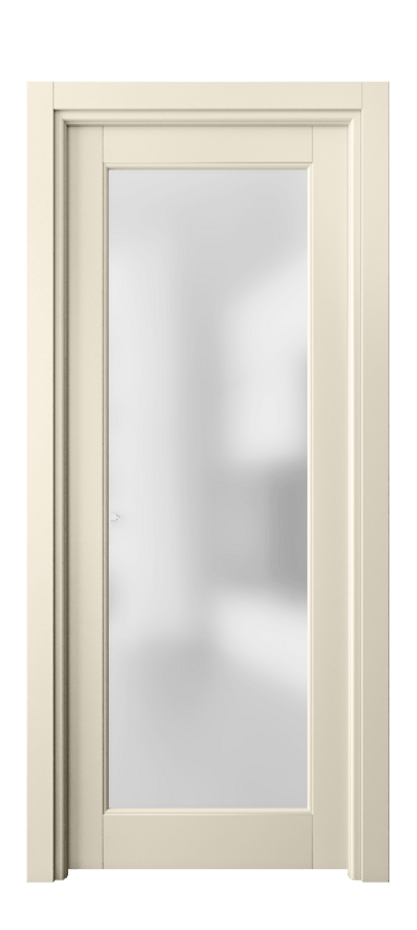 Межкомнатная дверь Toscana Elegante 6300 Бук марципановый Сатинированное стекло. Цена 62499 #CURRENCY# | Volhovec