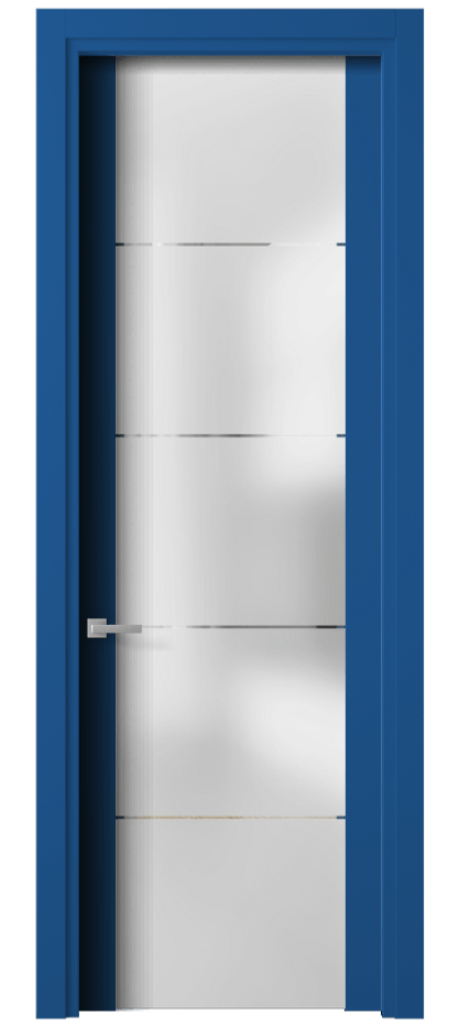 Межкомнатная дверь Planum 4114 Матовый белоснежный Сатинированное стекло с гравировкой «КВАДРО», триплекс Цена 78199 ₽ | Volhovec