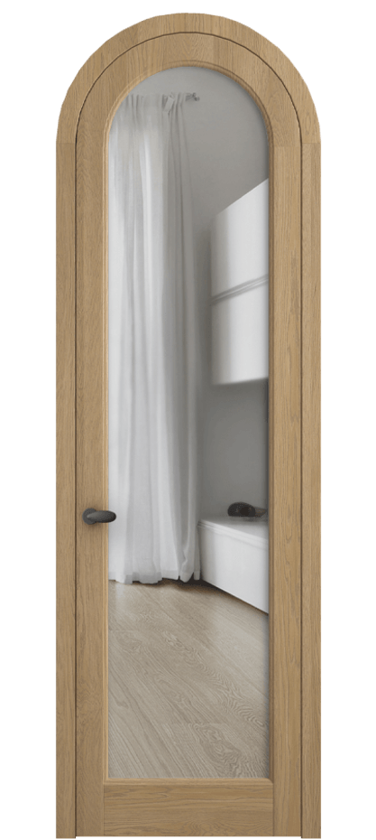 Межкомнатная дверь Палаццо 6814 Дуб соломенный матовый Прозрачное стекло Цена 206349 ₽ | Volhovec