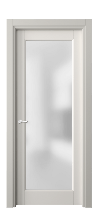 Межкомнатная дверь Toscana Elegante 6300 Бук пудровый белый Сатинированное стекло Цена 71279 ₽ | Volhovec