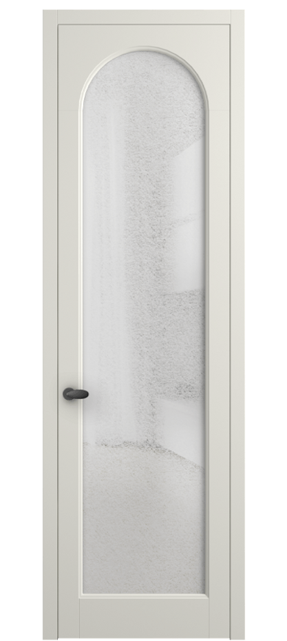 Межкомнатная дверь Палаццо 6804 Матовый жемчужный Фактурное стекло "Лёд", триплекс Цена 103029 ₽ | Volhovec