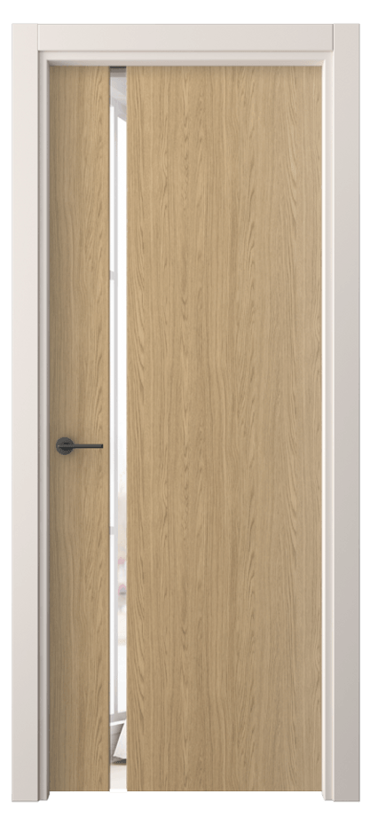 Межкомнатная дверь Фридом 4222 Жемчужный дуб Двустороннее зеркало, триплекс Цена 36539 ₽ | Volhovec