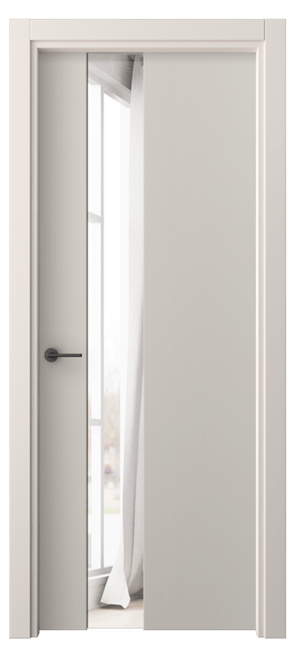 Межкомнатная дверь Freedom 4224 ПЭТ светло-серый Двустороннее зеркало, триплекс Цена 218500 AMD | Volhovec