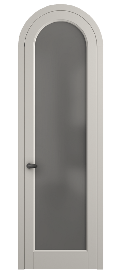 Межкомнатная дверь Palazzo 6814 Матовый облачно-серый Сатинированное серое стекло, триплекс Цена 125159 ₽ | Volhovec