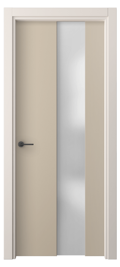 Межкомнатная дверь Freedom 4226 ПЭТ светло-бежевый Сатинированное стекло Цена 30799 ₽ | Volhovec