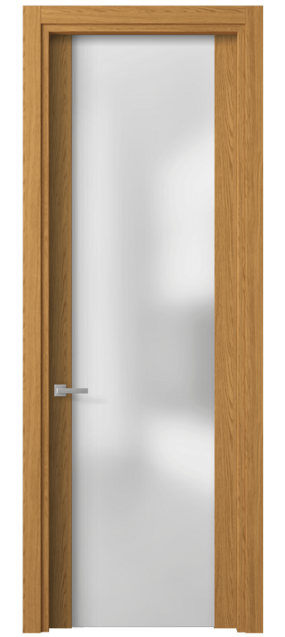 Межкомнатная дверь Planum 4114 Ванильный дуб Сатинированное стекло Цена 39799 ₽ | Volhovec