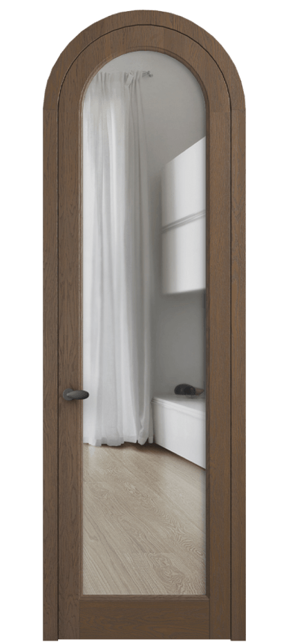 Межкомнатная дверь Палаццо 6814 Дуб туманный матовый Прозрачное стекло Цена 206349 ₽ | Volhovec