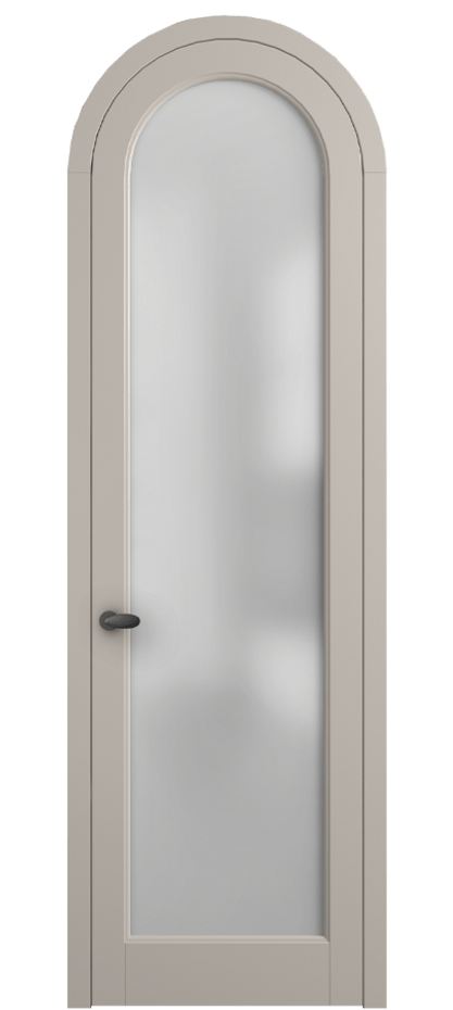 Межкомнатная дверь Palazzo 6814 Матовый светло-бежевый Сатинированное стекло Цена 125159 ₽ | Volhovec