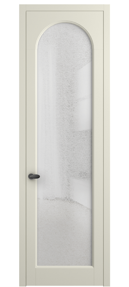 Межкомнатная дверь Палаццо 6804 Матовый молочно-белый Фактурное стекло "Лёд", триплекс Цена 150010 сом | Volhovec