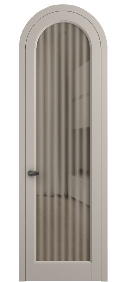 Межкомнатная дверь Палаццо 6814 Матовый светло-бежевый Рифлёное бронзовое стекло "Дюна", триплекс Цена 26625340 so'm | Volhovec