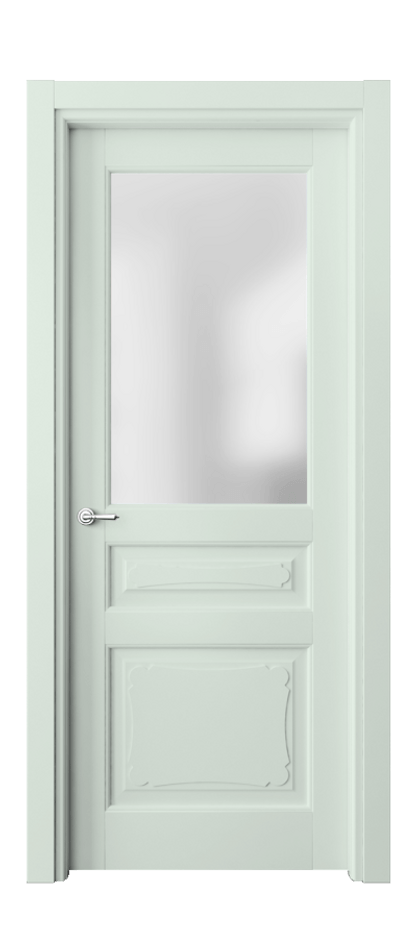 Межкомнатная дверь Toscana Elegante 6324 Бук белоснежный Сатинированное стекло Цена 124099 ₽ | Volhovec