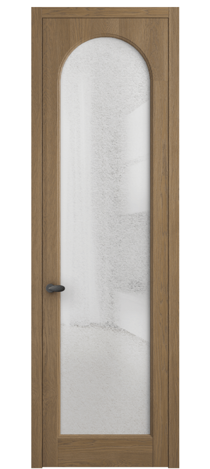 Межкомнатная дверь Палаццо 6804 Дуб мускатный матовый Фактурное стекло "Лёд", триплекс Цена 158529 ₽ | Volhovec