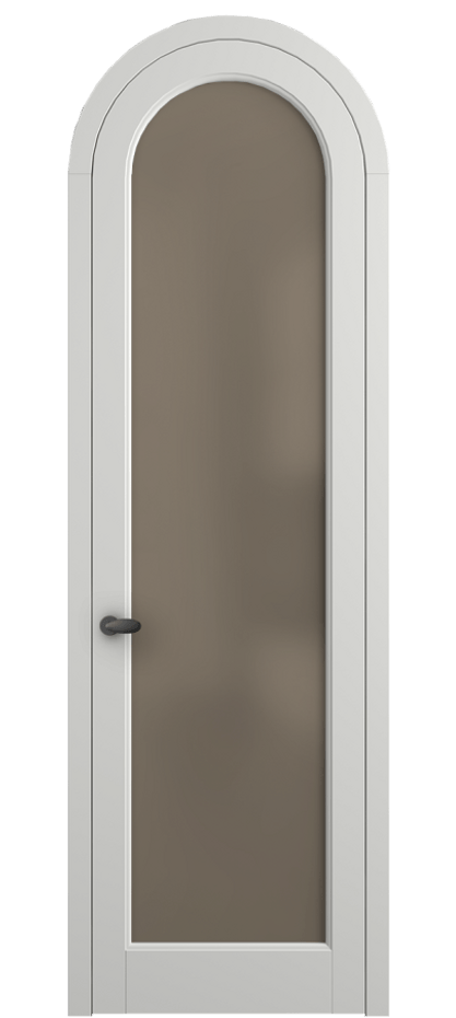 Межкомнатная дверь Палаццо 6814 Матовый светло-серый Сатинированное бронзовое стекло, триплекс Цена 125159 ₽ | Volhovec