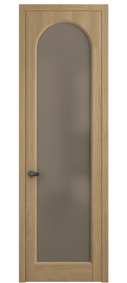 Межкомнатная дверь Palazzo 6804 Дуб соломенный матовый Сатинированное бронзовое стекло, триплекс Цена 148229 ₽ | Volhovec