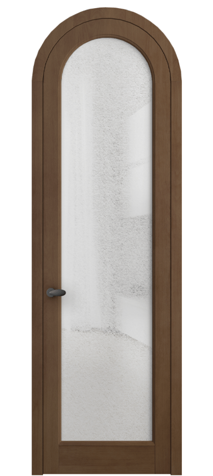 Межкомнатная дверь Palazzo 6814 Бук тёмный матовый Фактурное стекло "Лёд", триплекс Цена 177739 ₽ | Volhovec