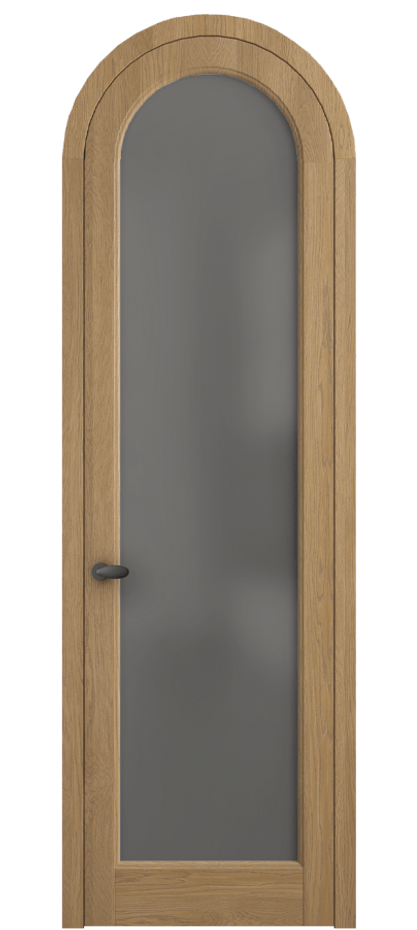 Межкомнатная дверь Palazzo 6814 Дуб пшеничный матовый Сатинированное серое стекло, триплекс Цена 206349 ₽ | Volhovec