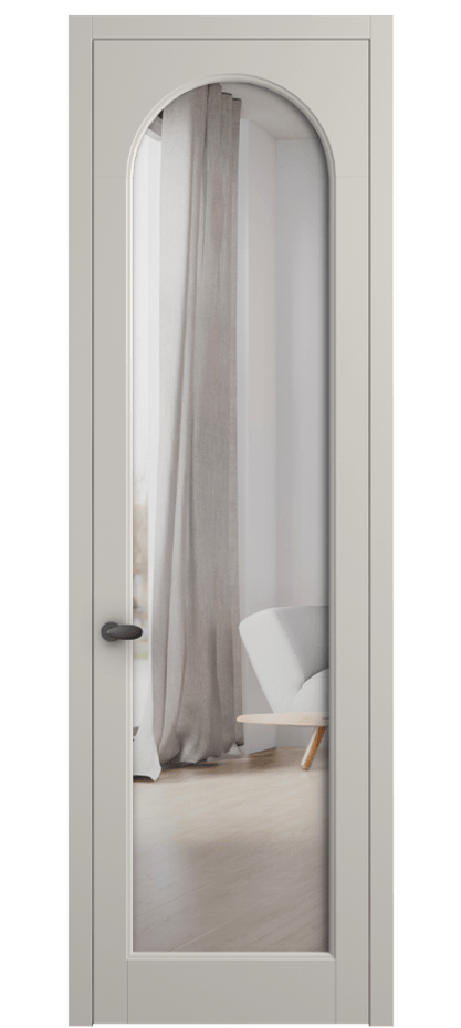 Дверь межкомнатная Палаццо 6804 Матовый облачно-серый Двустороннее зеркало, триплекс 0536 МОС Цена 99029 ₽ Наличники уже входят в базовый комплект. Фабрика дверей Волховец 8 (800) 551 43 19 Межкомнатная дверь Палаццо 6804 Матовый облачно-серый Двустороннее зеркало, триплекс Цена 99029 ₽ | Volhovec