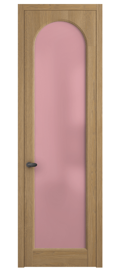 Межкомнатная дверь Palazzo 6804 Дуб пшеничный матовый Сатинированное розовое стекло, триплекс Цена 148229 ₽ | Volhovec