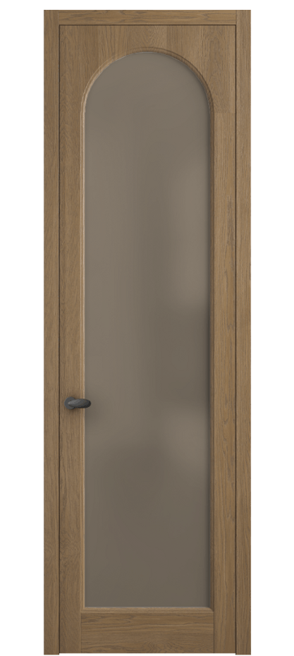 Межкомнатная дверь Palazzo 6804 Дуб мускатный матовый Сатинированное бронзовое стекло, триплекс Цена 148229 ₽ | Volhovec