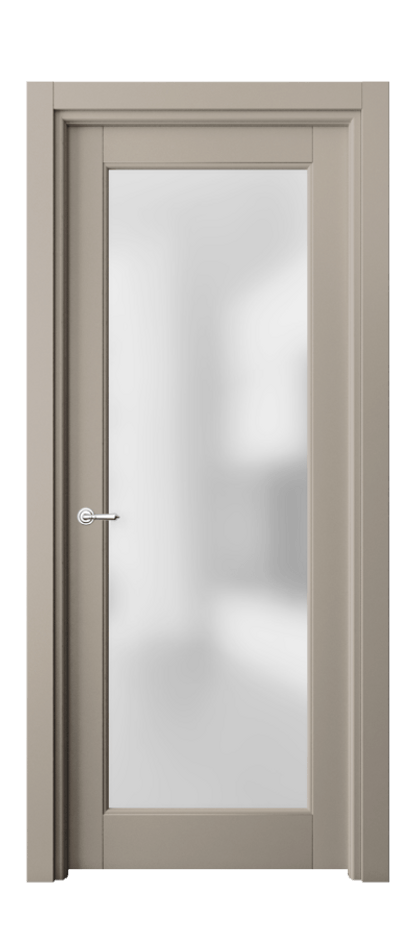 Межкомнатная дверь Тоскана Элегантэ 6300 Матовый бисквитный Сатинированное стекло Цена 92299 ₽ | Volhovec