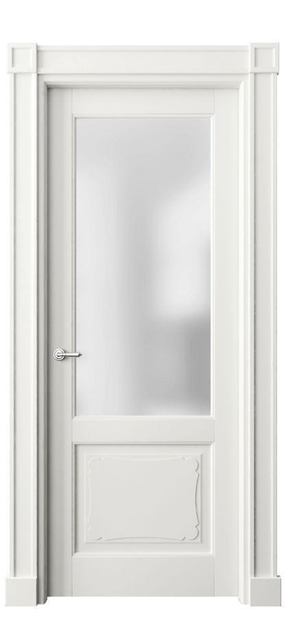 Межкомнатная дверь Тоскана Элегантэ 6322 Матовый серый Сатинированное стекло Цена 132739 ₽ | Volhovec