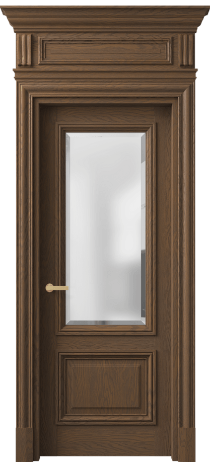 Межкомнатная дверь Антик 7302 Дуб туманный матовый Сатинированное стекло с фацетом Цена 264949 ₽ | Volhovec