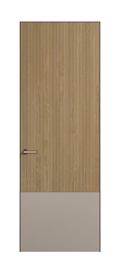 Межкомнатная дверь Velvet 8203 Дуб соломенный матовый Duo - Матовый бисквитный. Цена 123129  | Volhovec