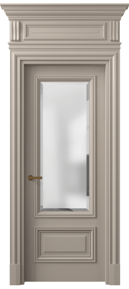 Межкомнатная дверь Antique 7306 Бук бисквитный Сатинированное стекло с фацетом, 6 мм Цена 155229 ₽ | Volhovec