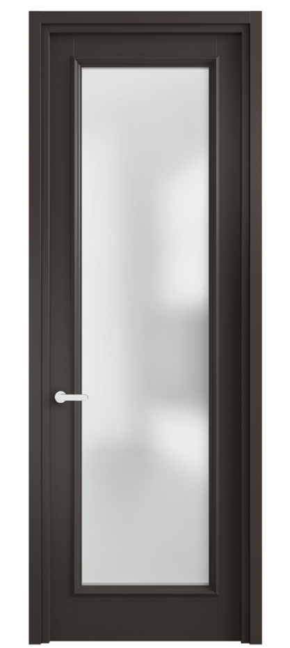 Межкомнатная дверь Шарм 6702 Матовый антрацит Сатинированное стекло Цена 94599 ₽ | Volhovec