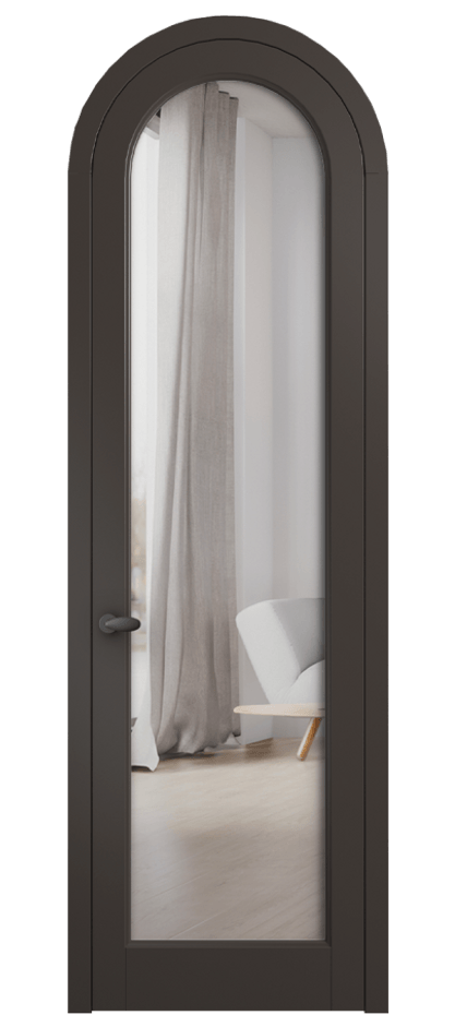 Межкомнатная дверь Палаццо 6814 Матовый антрацит Двустороннее зеркало, триплекс Цена 133520 ₽ | Volhovec