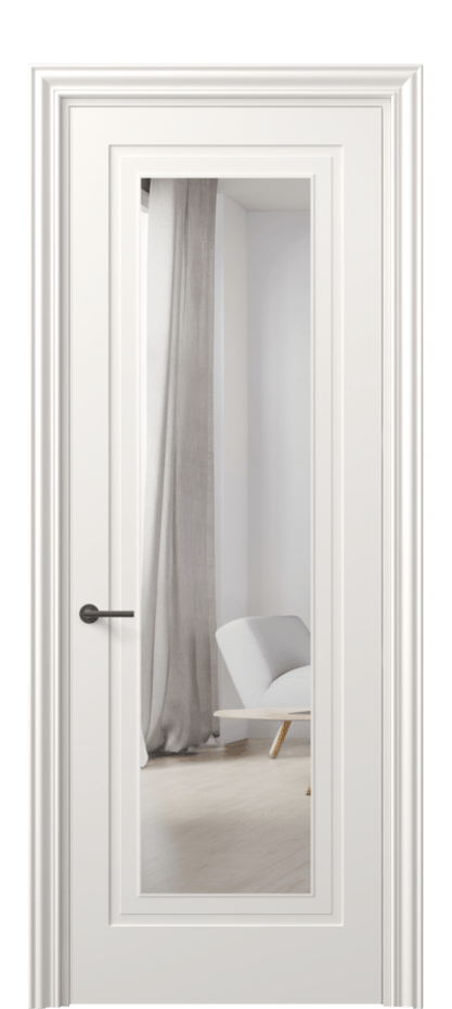 Дверь межкомнатная Mascot 8403 Матовый пудровый белый Двустороннее зеркало, триплекс Фигурный наличник МПБЛ Цена 58479 ₽ Наличники уже входят в базовый комплект. Фабрика дверей Волховец 8 (800) 551 43 19 Межкомнатная дверь Mascot 8403 Матовый пудровый белый Двустороннее зеркало, триплекс Цена 58479 ₽ | Volhovec