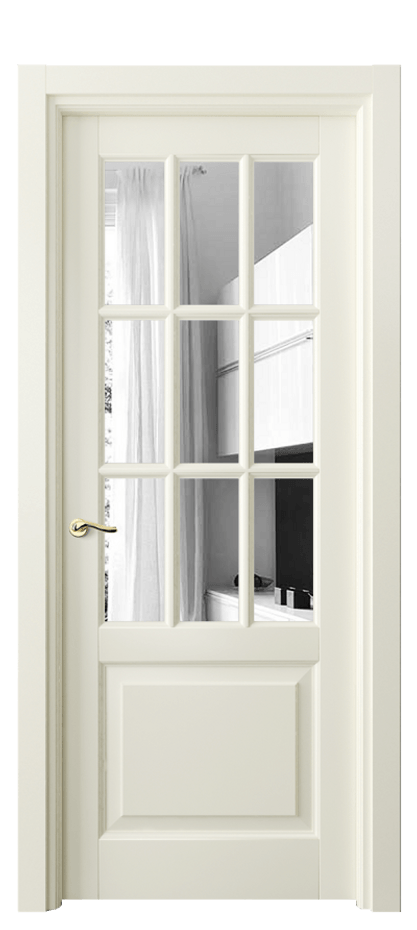 Межкомнатная дверь Лигнум 0748 Матовый молочно-белый Двустороннее зеркало, триплекс Цена 118299 ₽ | Volhovec