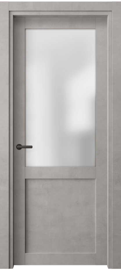 Межкомнатная дверь Нео 2122 Леон серебро Сатинированное стекло Цена 41999 ₽ | Volhovec