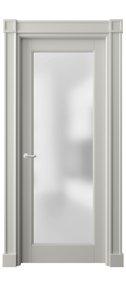 Межкомнатная дверь Toscana Plano 6300 Бук тёплый серый Сатинированное стекло Цена 97983 ₽ | Volhovec