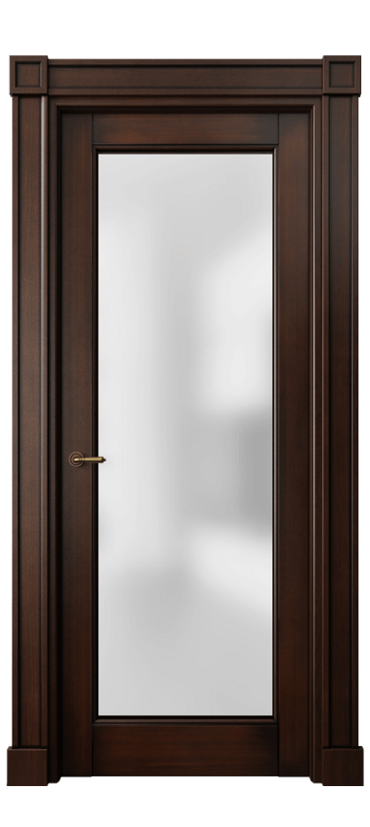 Межкомнатная дверь Toscana Litera 6300 Бук тёмный с патиной Сатинированное стекло. Цена 140919 ₽ | Volhovec