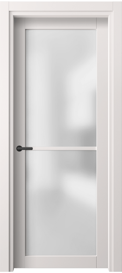 Межкомнатная дверь Нео 2108 ПЭТ кремово-серый Сатинированное стекло Цена 31699 ₽ | Volhovec